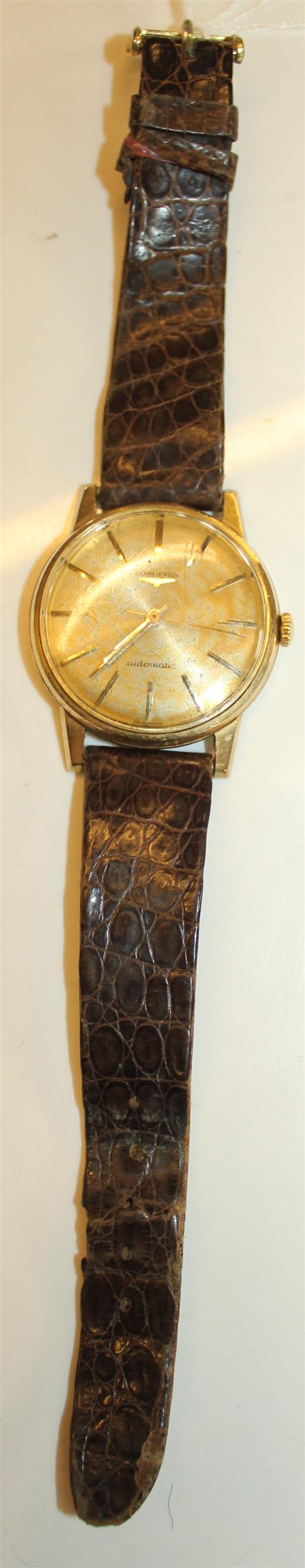 Longines gold gent wristwatch